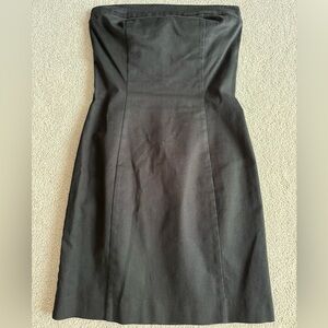 🤍Vintage Tommy Hilfiger Black Denim Strapless Dress🤍